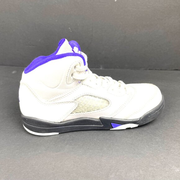 Nike Air Jordan 5 Retro (GS) “Grape Ice” White/Court Purple 440889-141 Size 13C - Picture 8 of 11